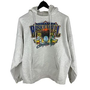 Mens Y2K Oklahoma Basketball Colorful State Champs Hoodie Size XL